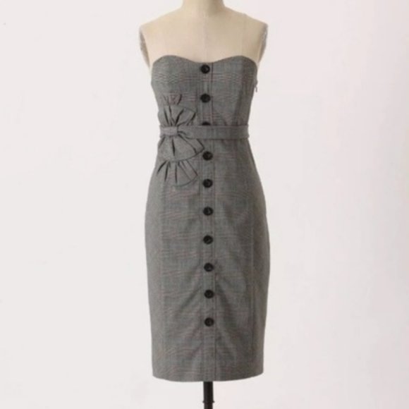 Anthropologie Dresses & Skirts - Anthropologie Floreat Doubly Adorned Plaid Dress